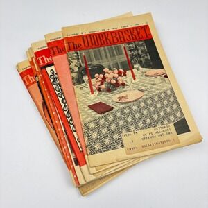 1950s 1960s Workbasket Magazine Lot of 5 Vintage Ephemera Crochet Craft Patterns